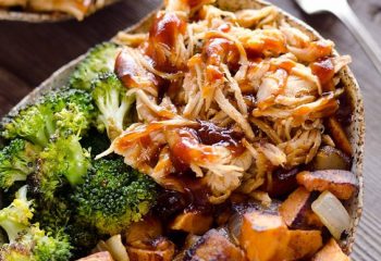 BBQ Chicken and Roasted Sweet Potato Bowl