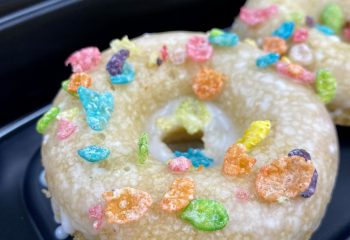 Fruity Pebbles Protein Donut