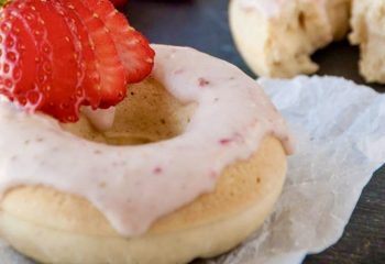 Strawberry Cheesecake Protein Donuts