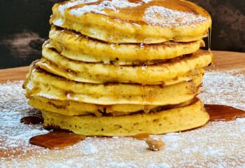 Pumpkin Carmel Pancakes