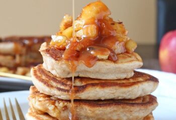 Fugi Apple Carmel Pancakes